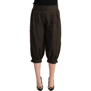 GF Ferre Chic Cropped Harem Pants in Luxe Brown Blend