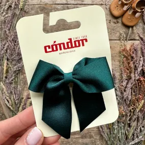 Grosgrain Hair Bow | Bottle Green