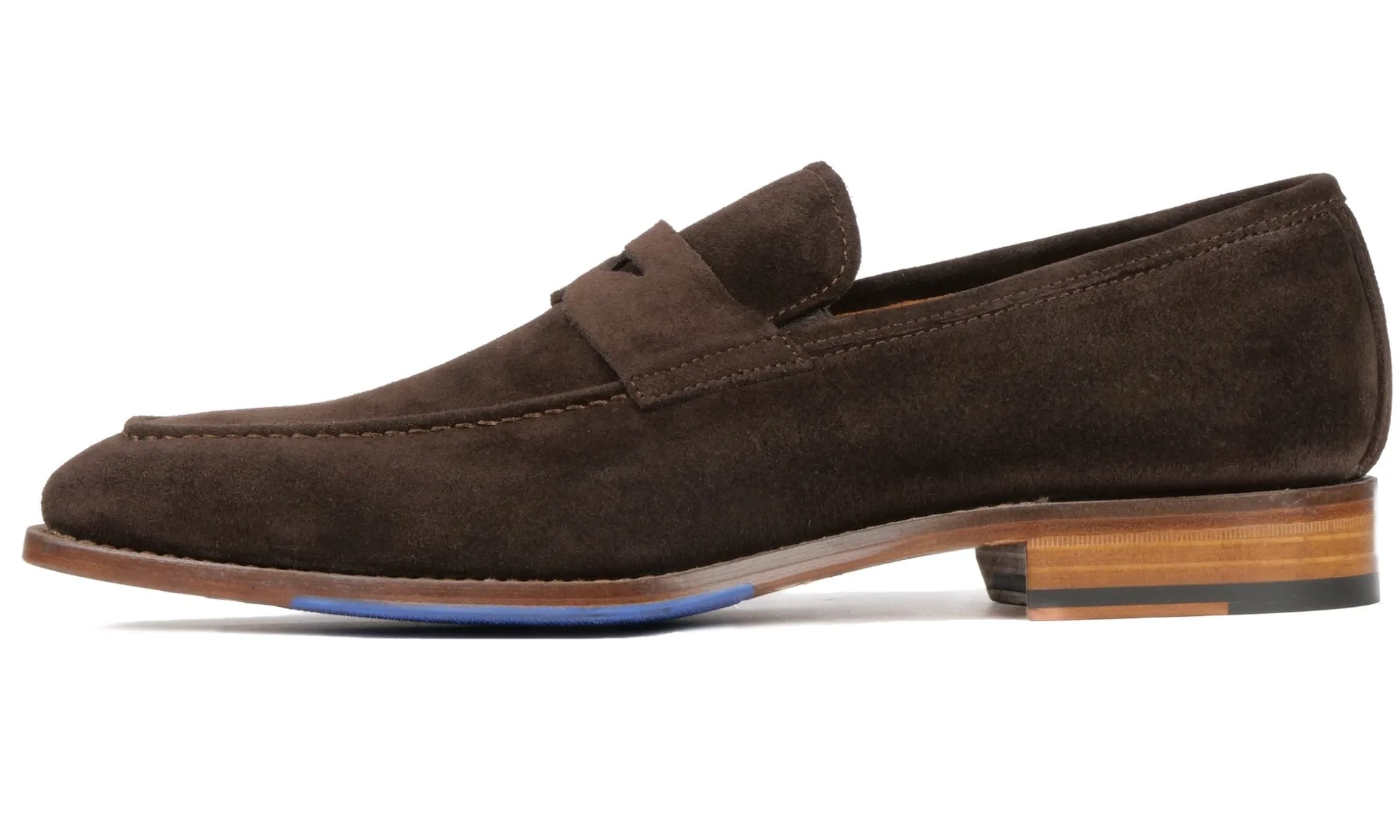 Hampton Penny Loafer Brown Suede