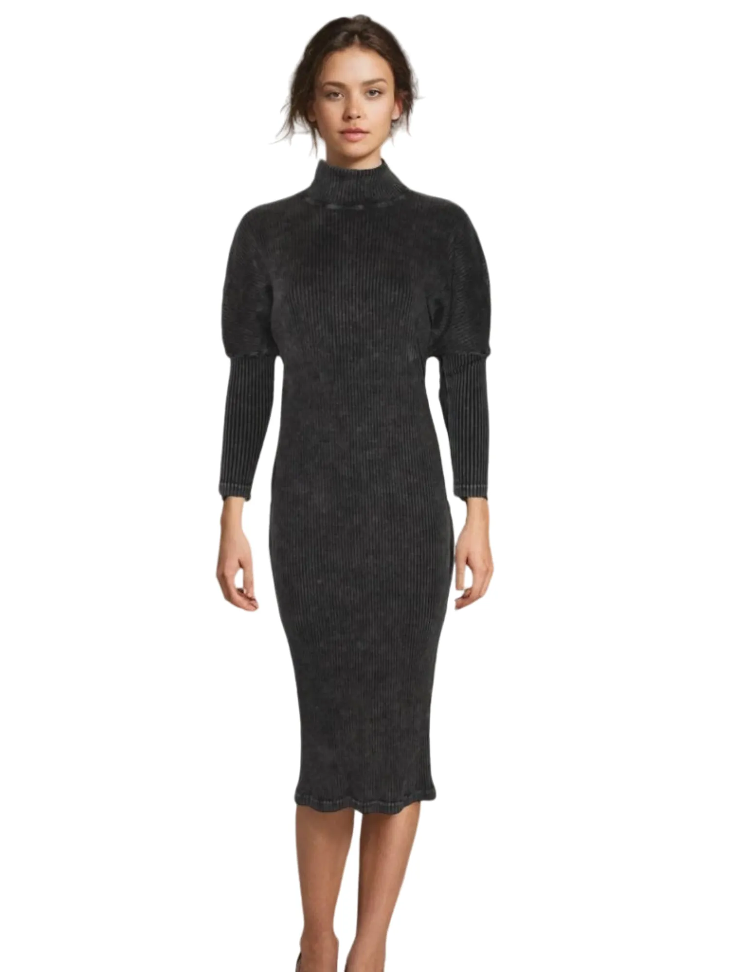 Hard Tail Slouchy Turtleneck Sweater Dress (Style: CMR-42)