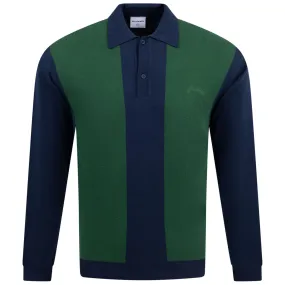 Harrison LS Polo Sweater Navy - AW24