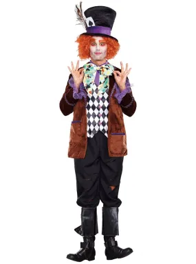 Hatter Madness Mens Wonderland Plus Size Costume