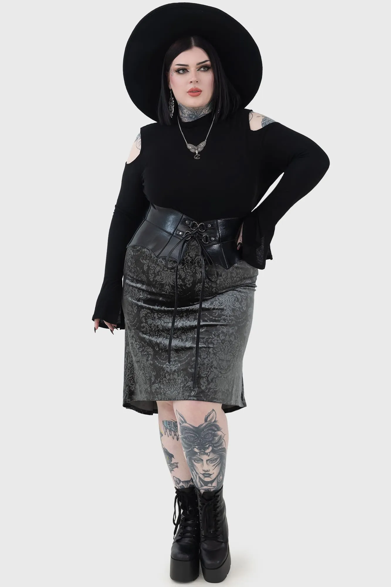 Haunted Lover Midi Skirt