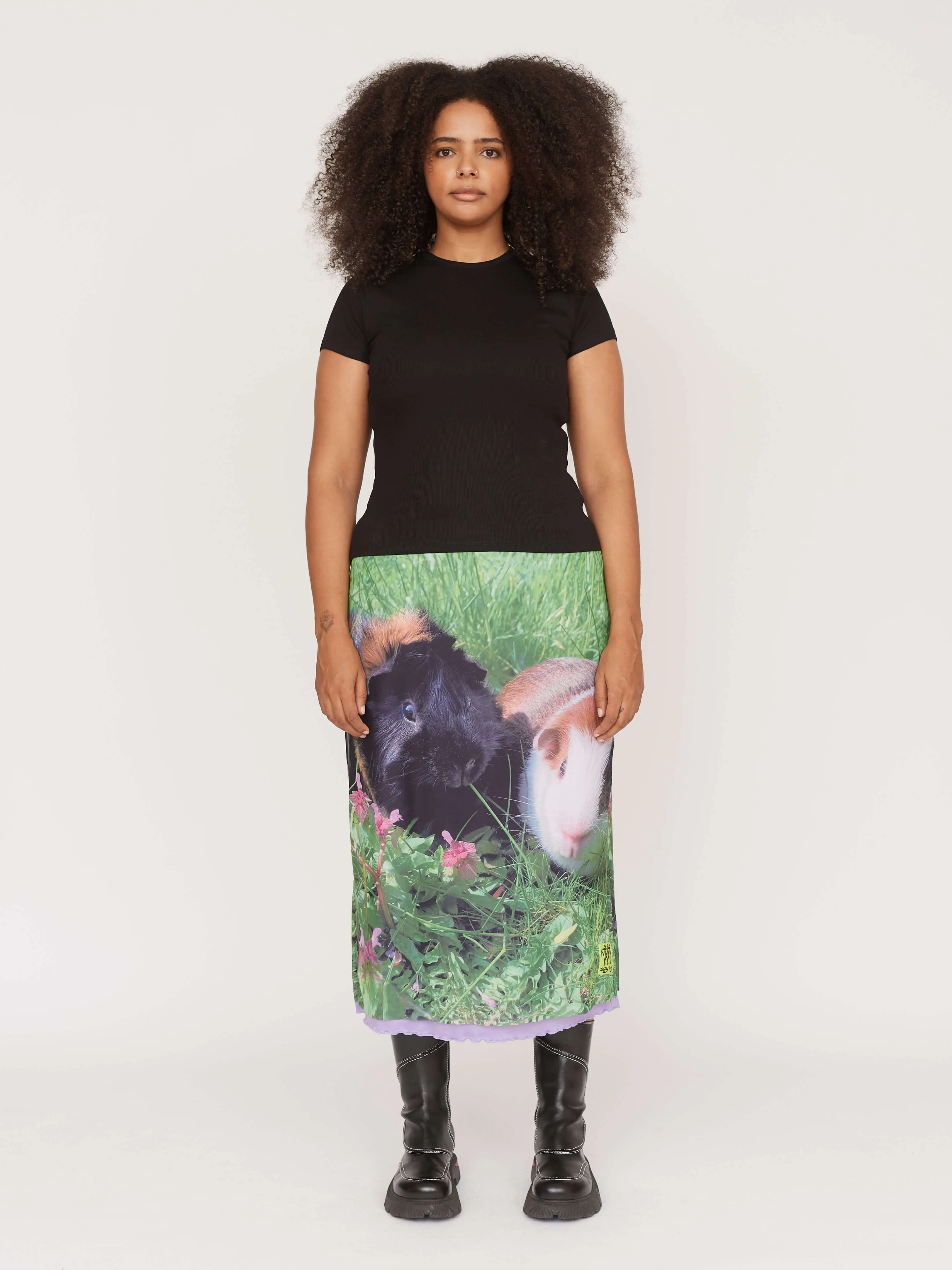 Julian and Ricky Mesh Midi Skirt