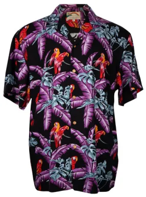 Jungle Bird Magnum PI Mens Shirt in Black