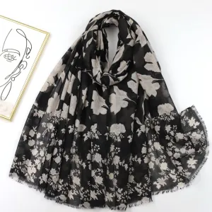 JY230510 Flowers printed scarf