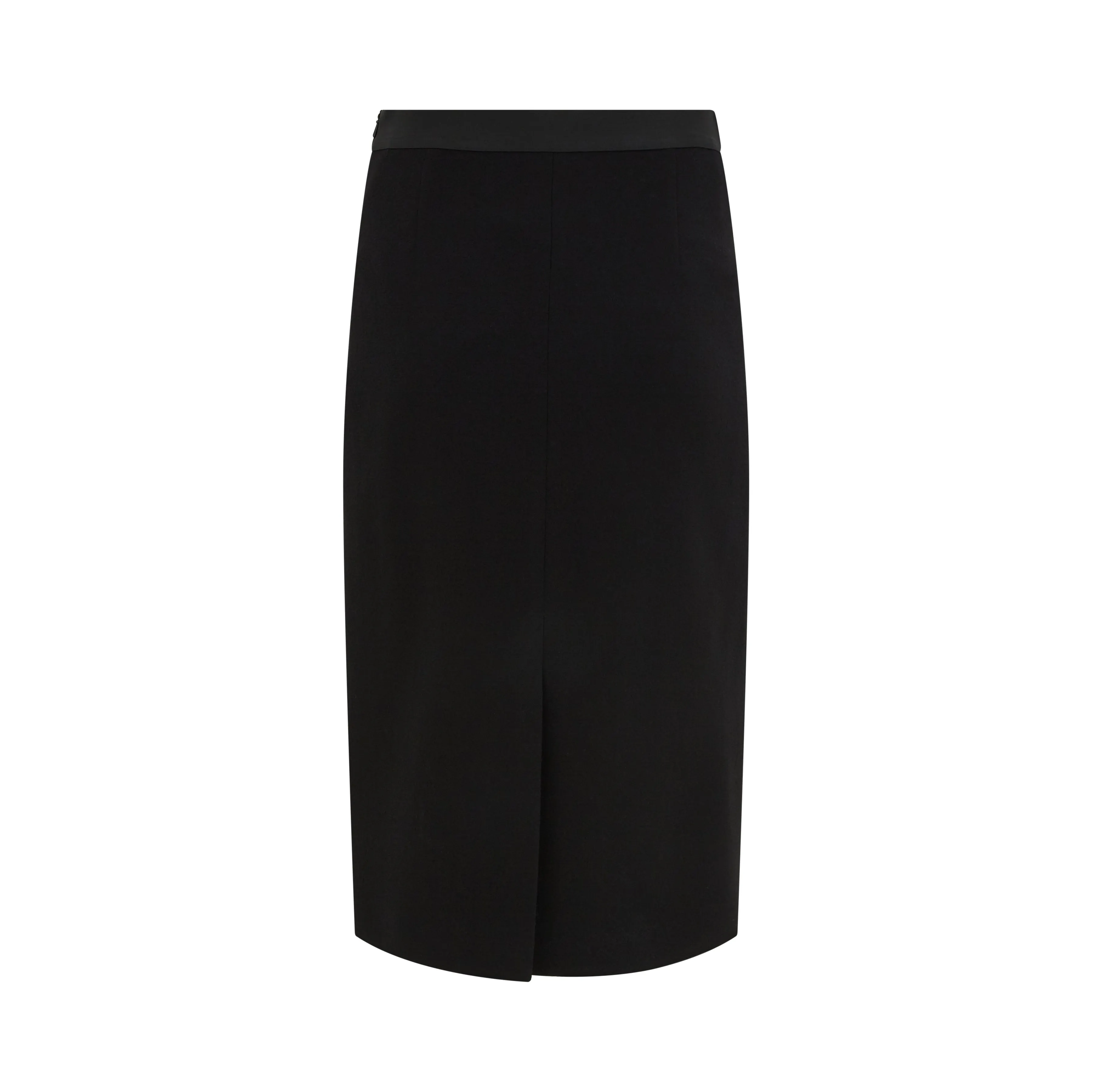 Leia Tailored Wool Crepe Skirt