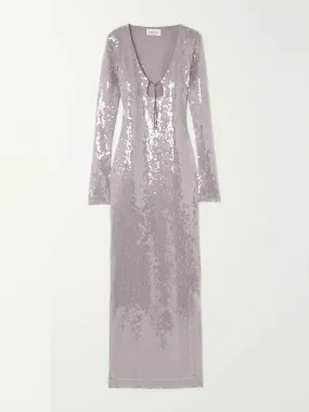 Lilac sequined dress