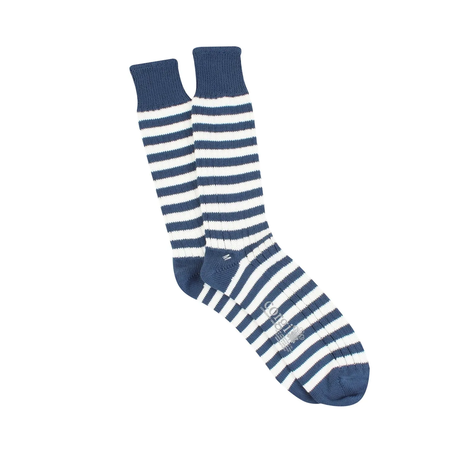 Men's Sailor Stripe Pure Cotton Boot Socks