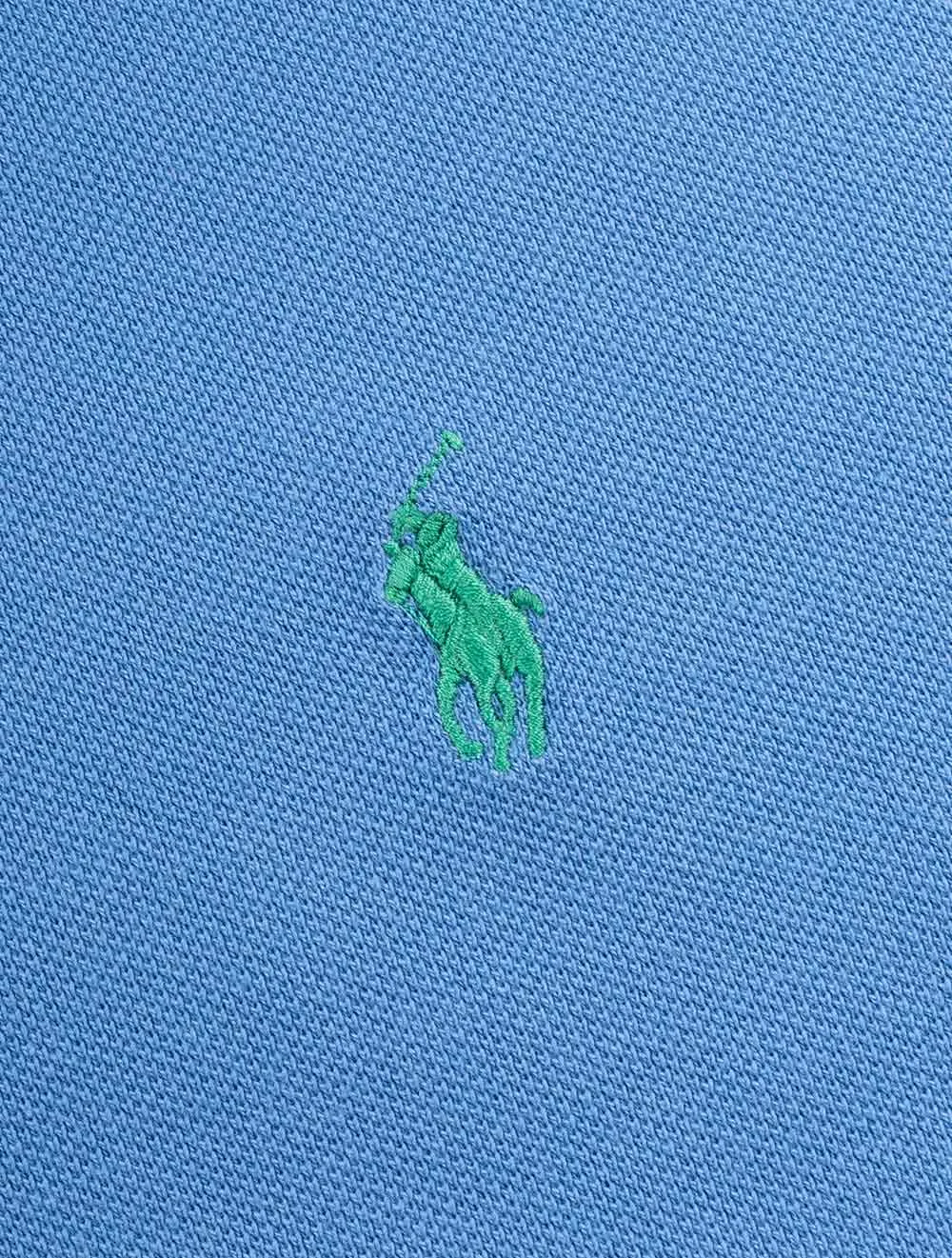 Mesh Polo Shirt Blue