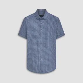 Miles Geometric OoohCotton Short Sleeve Shirt