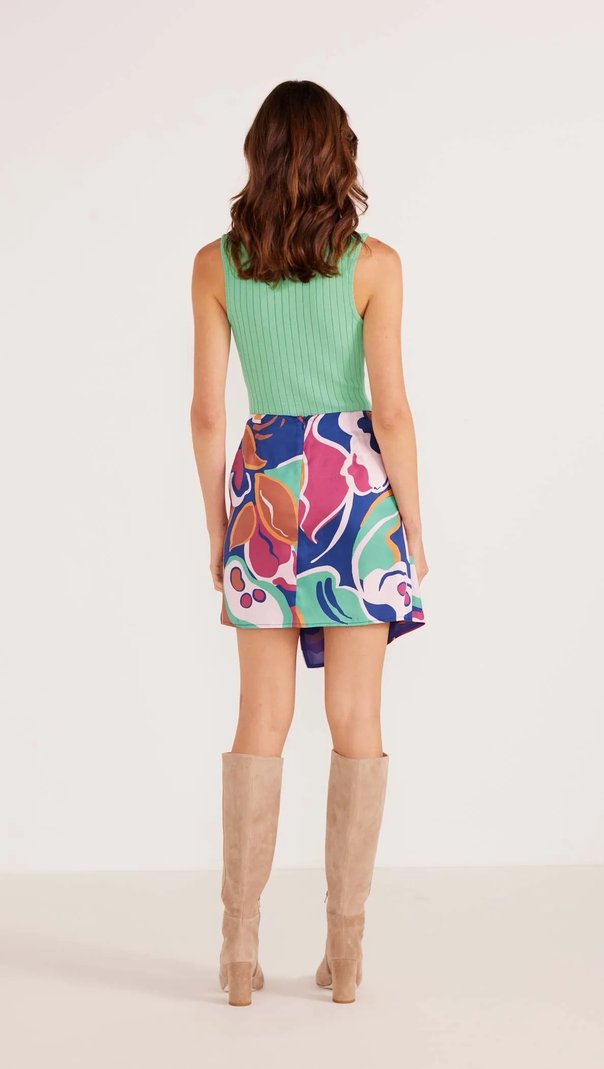 MKP Lottie Asymmetric Skirt- Floral