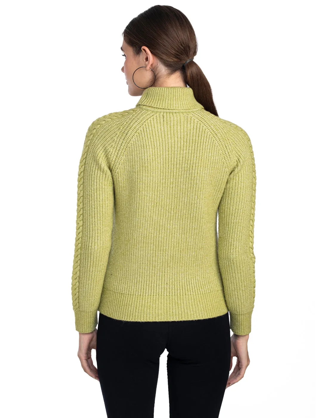 Moda Elementi Knitted sweaters pullover styles Lime