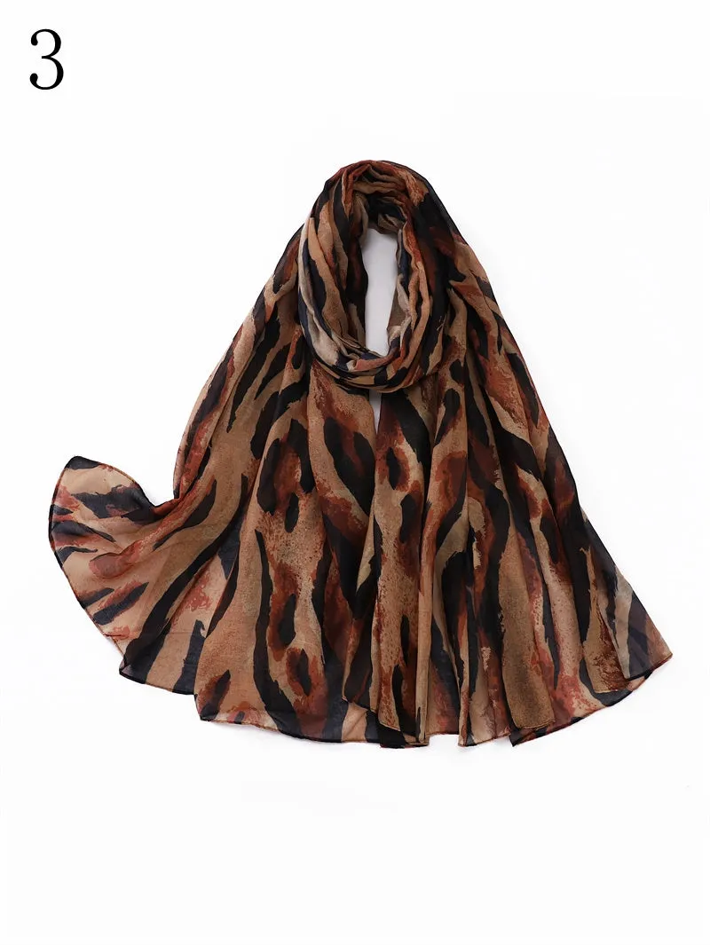 MYP021  Printed scarf Halloween pattern