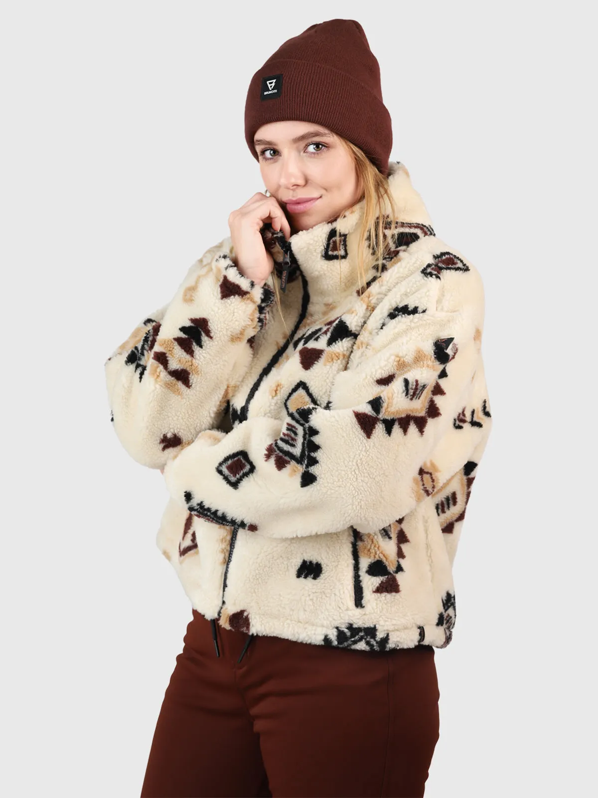 Nevea-Nordic Women Teddy Fleece Jacket | Canvas