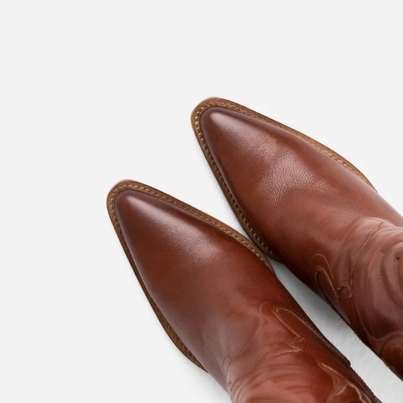 New Kole Caramel High Western Boots