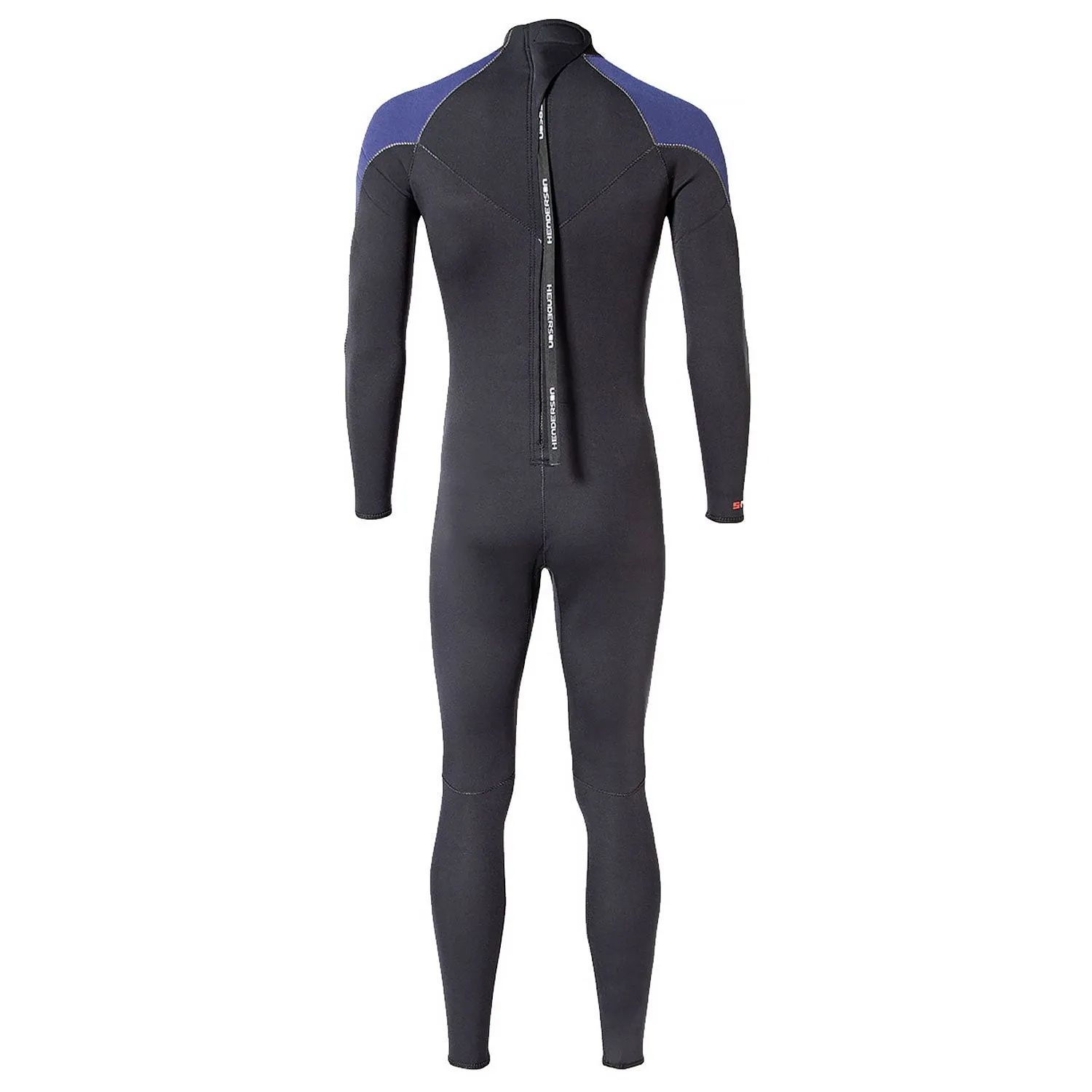 Open Box Henderson Man Thermoprene Jumpsuit (Back Zip) 5mm Scuba Wetsuit - Black / Blue - Large