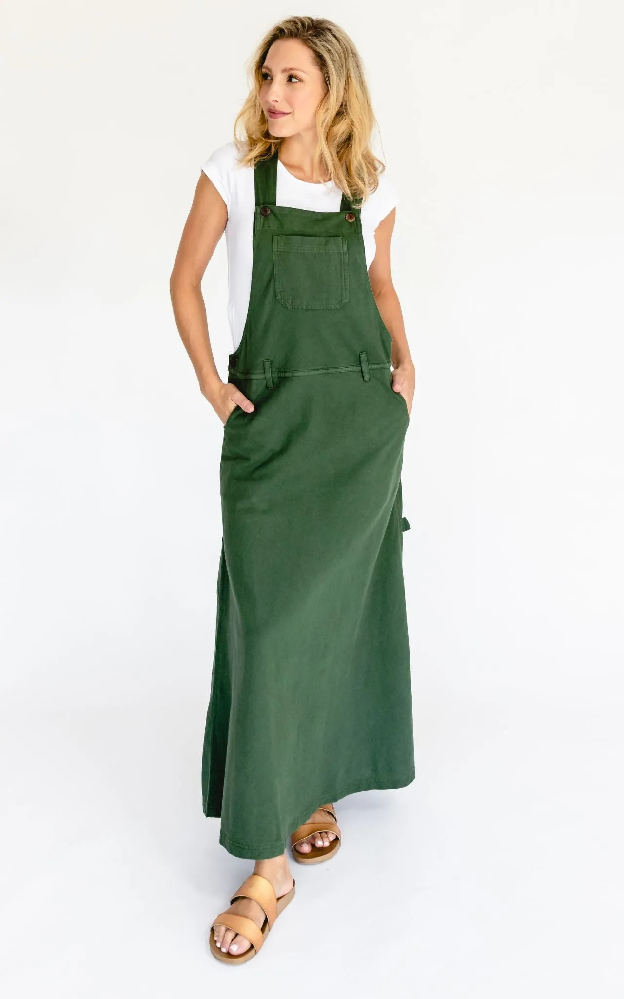 Overall Maxi Dress - Green