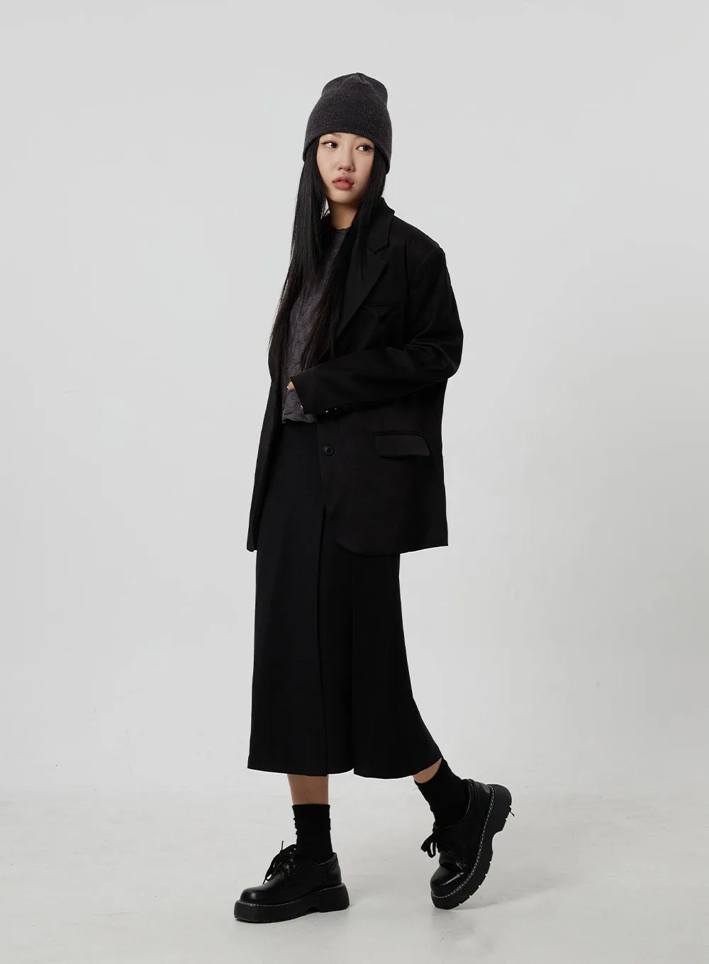 Oversized Basic Jacket CF306