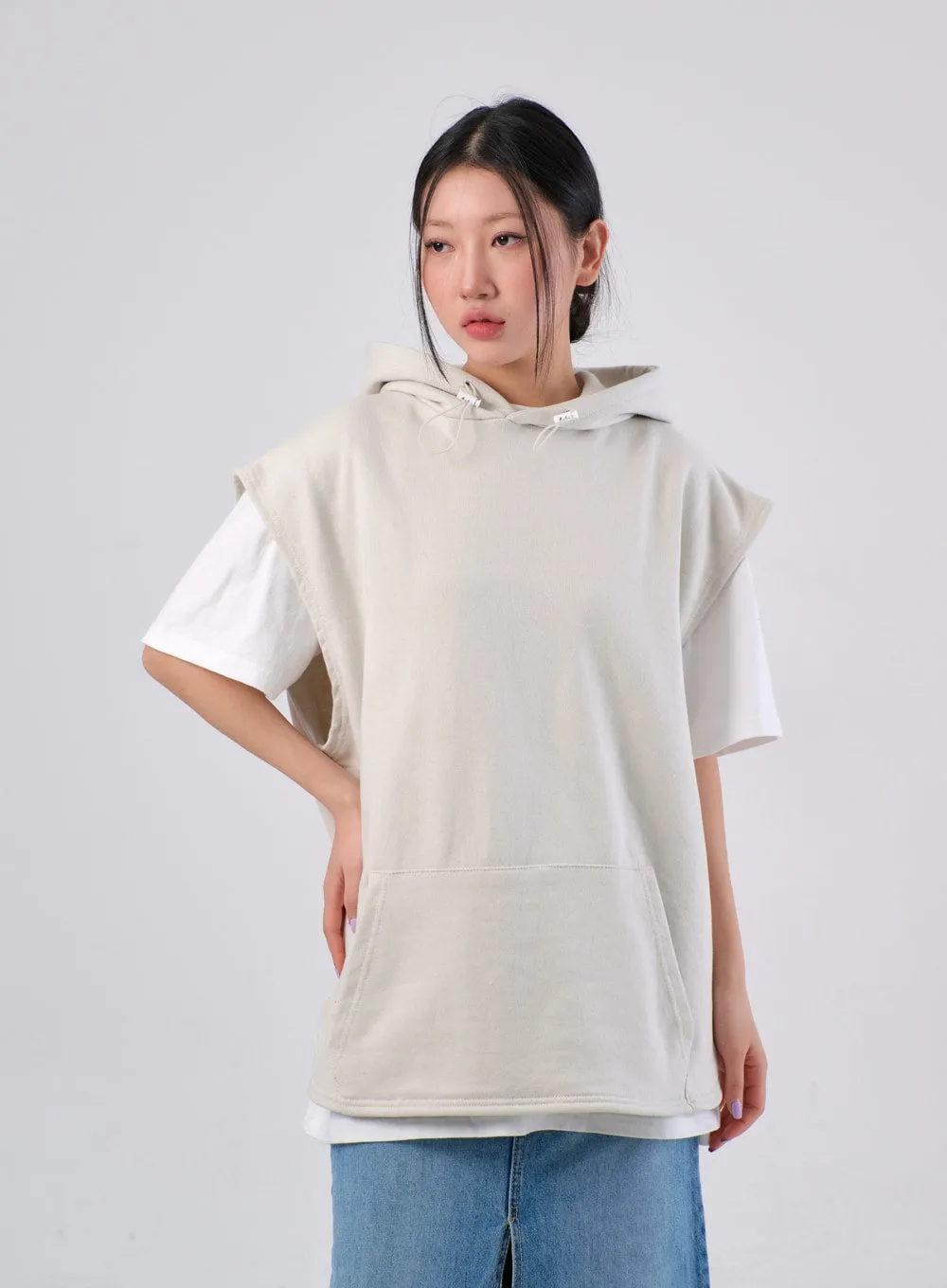 Oversized Hoodie Vest IA305