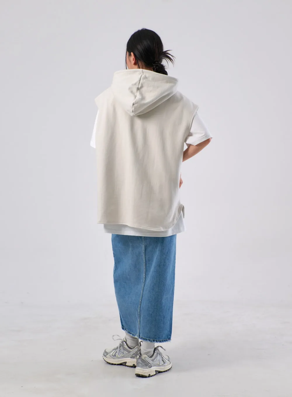 Oversized Hoodie Vest IA305