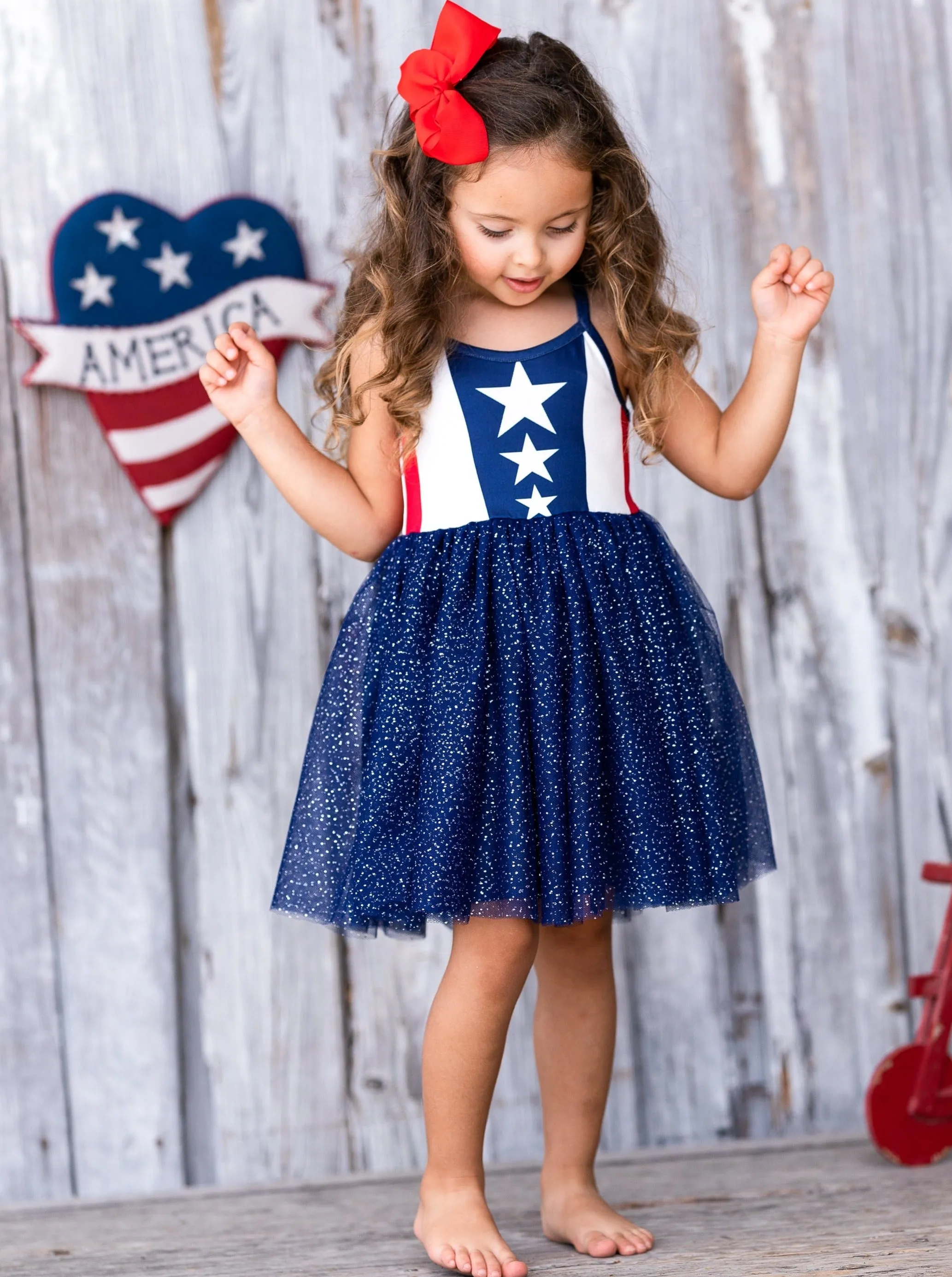 Patriotic Princess Sparkle Tutu Dress