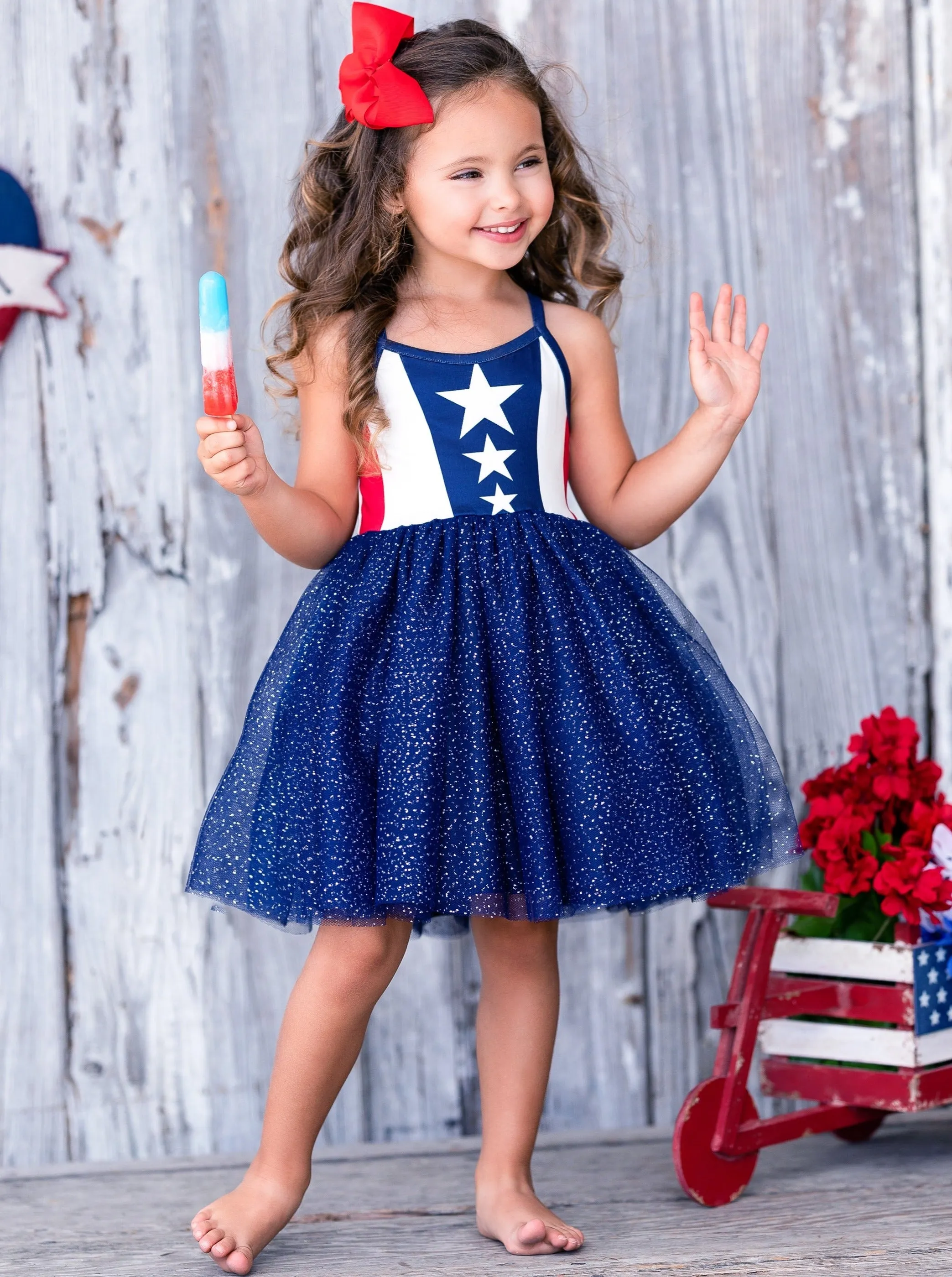 Patriotic Princess Sparkle Tutu Dress