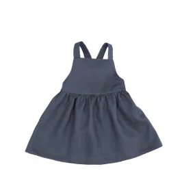 Pinafore Dress - Country Blue