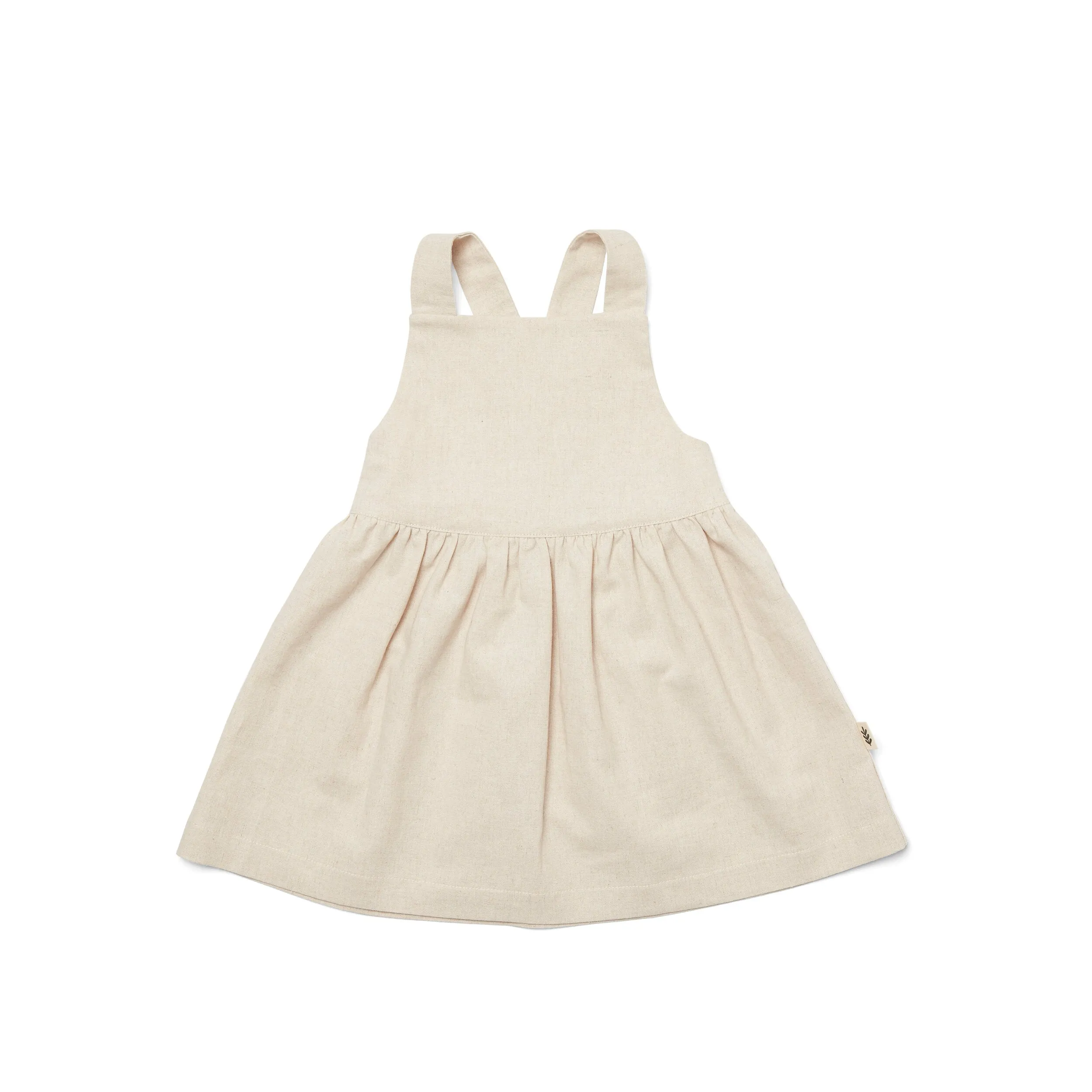 Pinafore Dress - Natural  * Pre-order