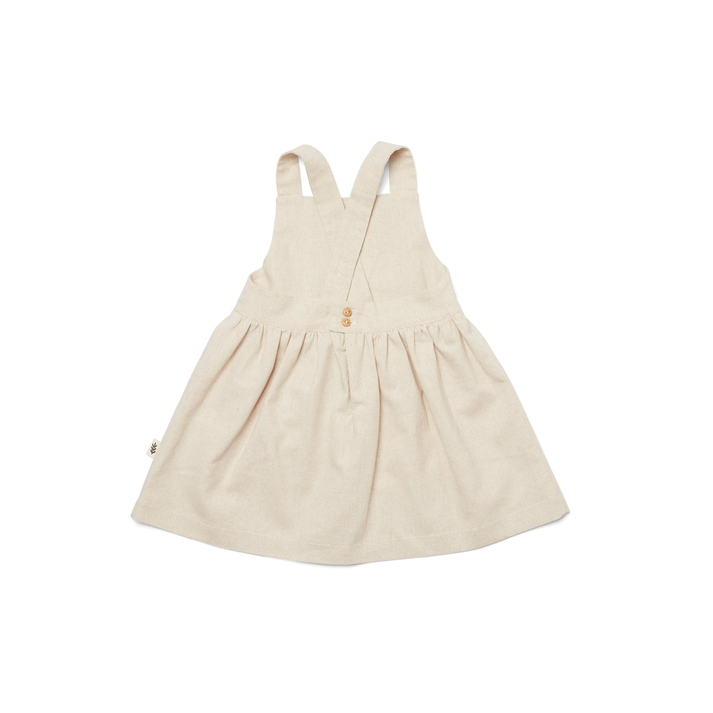 Pinafore Dress - Natural  * Pre-order