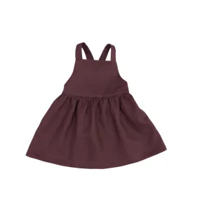 Pinafore Dress - Plum