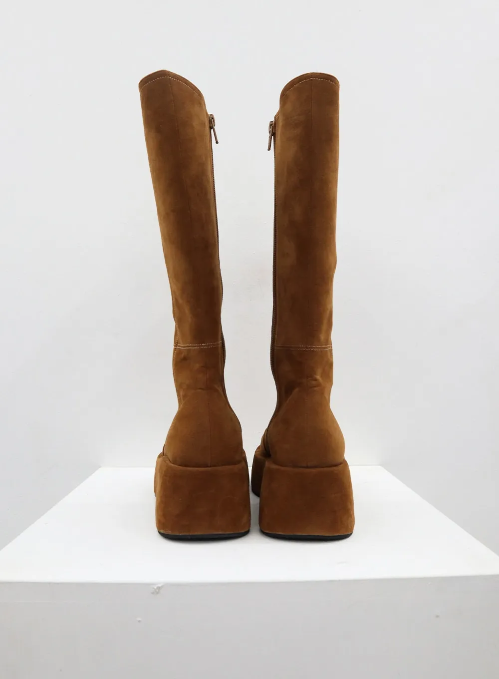 Platform Suede Knee High Boots CD08