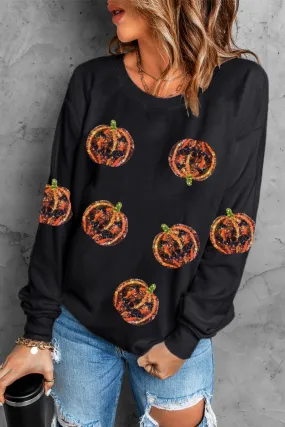 Pumpkin Dropped Shoulder Sweatshirt