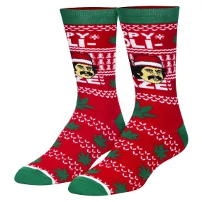 "Cheech & Chong Ugly Sweater" Cotton Crew Socks by ODD Sox