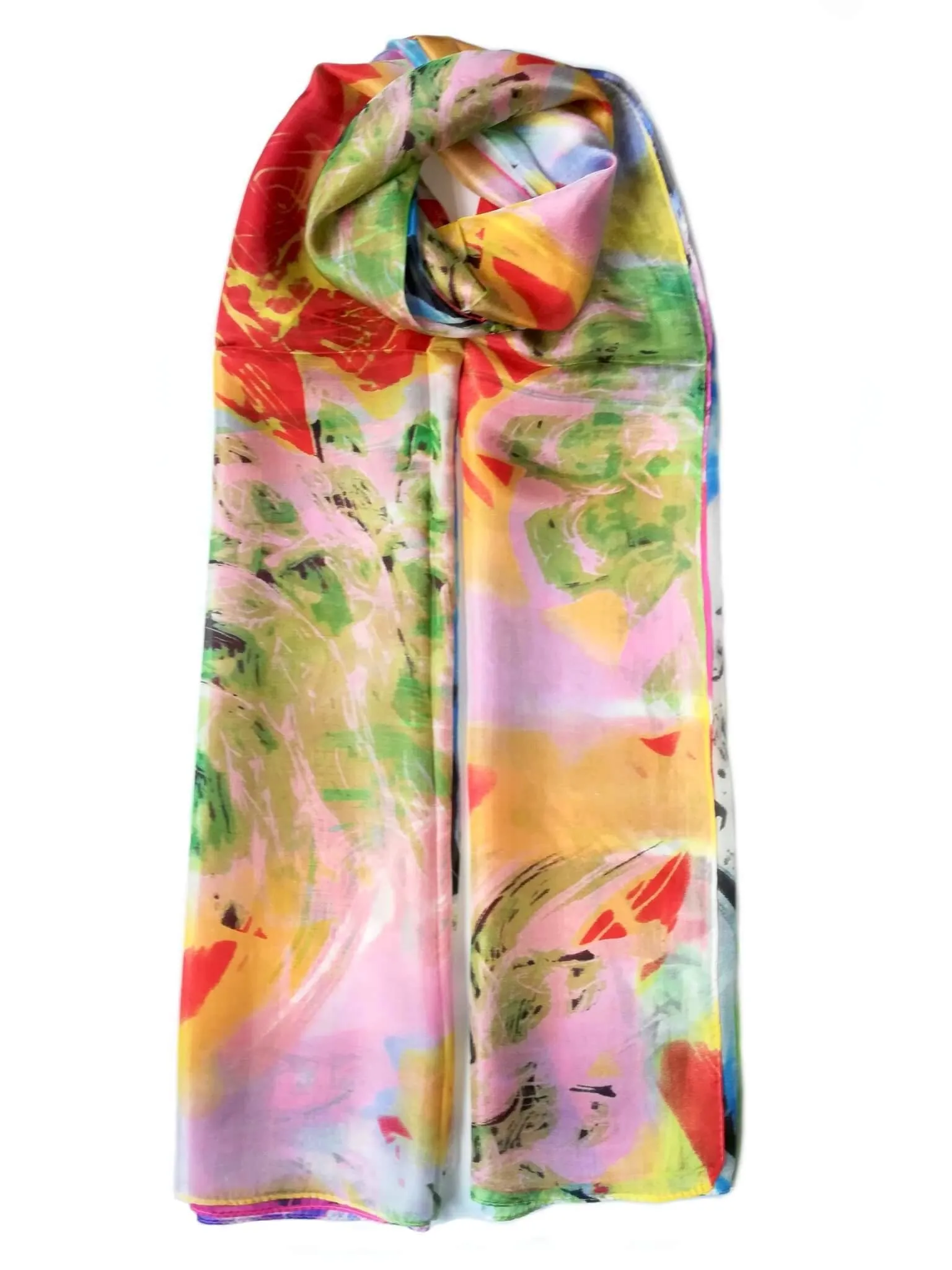 Rainbow Range| Large Silk Scarf Colour Pop