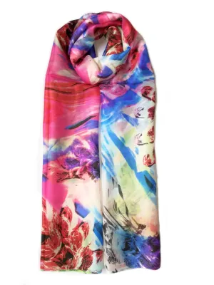 Rainbow Range| Large Silk Scarf Colour Pop