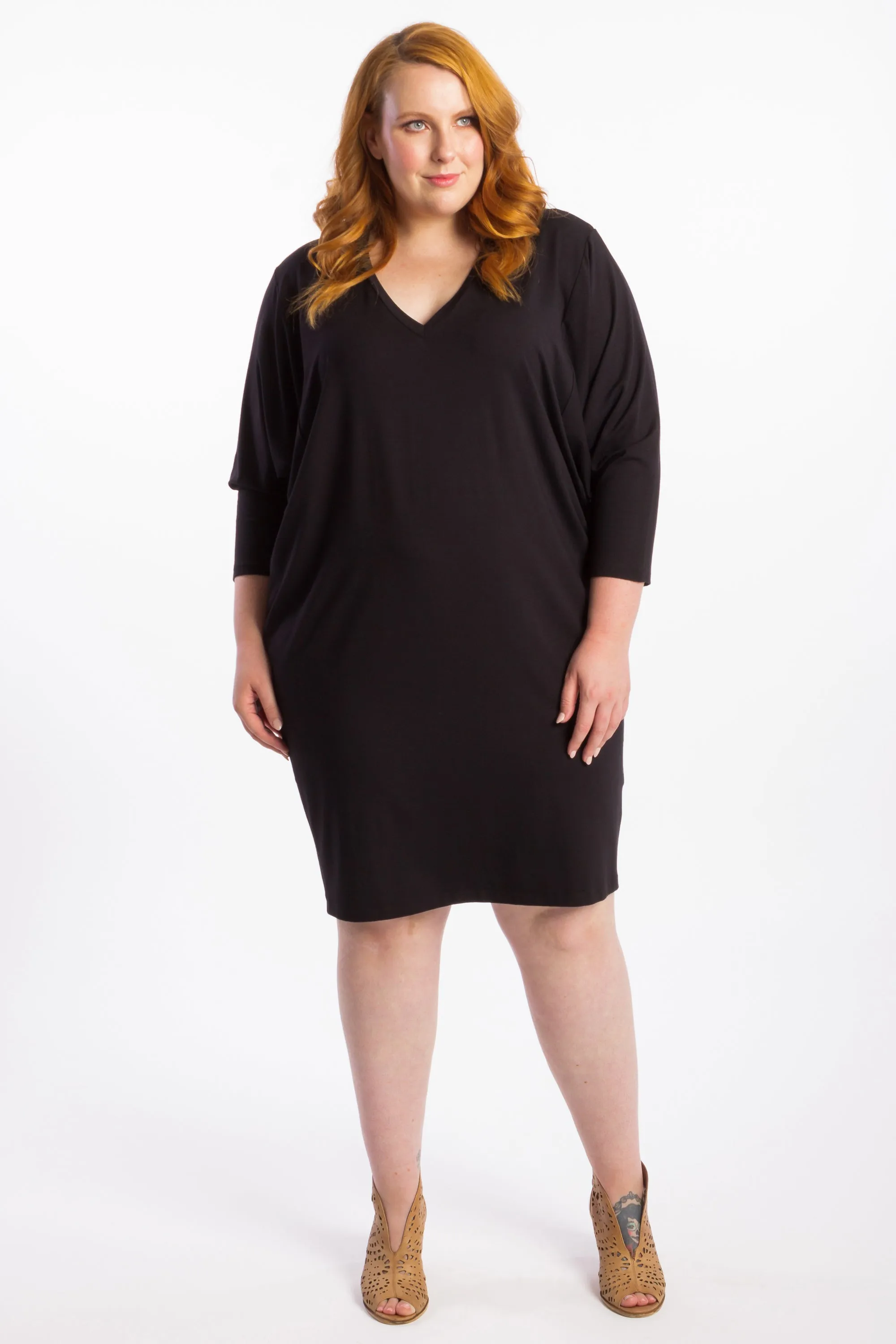 Rebel Yell Batwing Dress - Black - LAST ONES - XS(12/14)