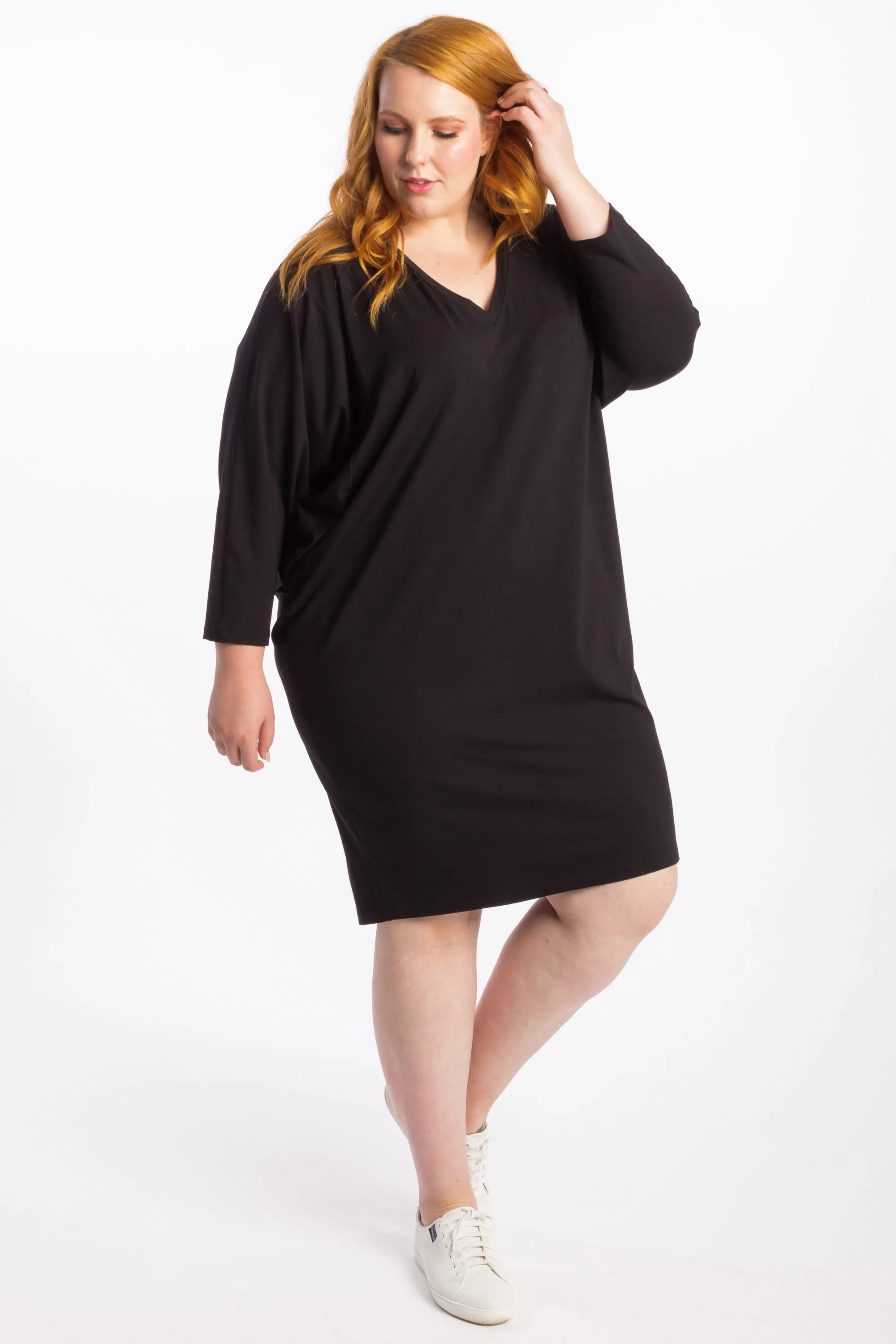 Rebel Yell Batwing Dress - Black - LAST ONES - XS(12/14)