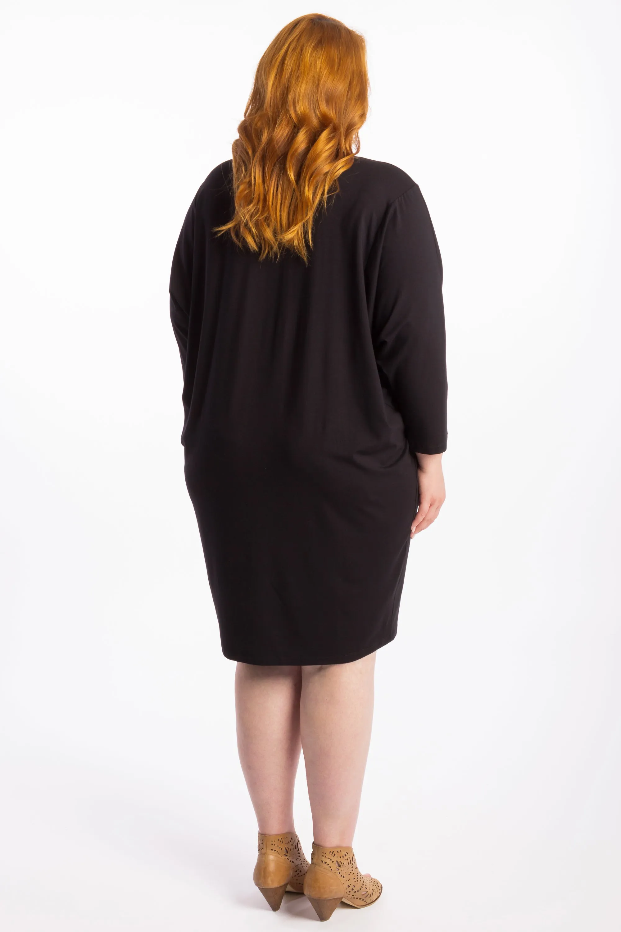 Rebel Yell Batwing Dress - Black - LAST ONES - XS(12/14)