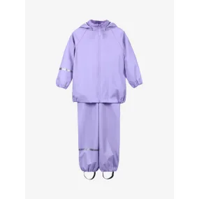 Recycled Rain Suit Set - Purple Rose - 2 Left Size 3-4 years