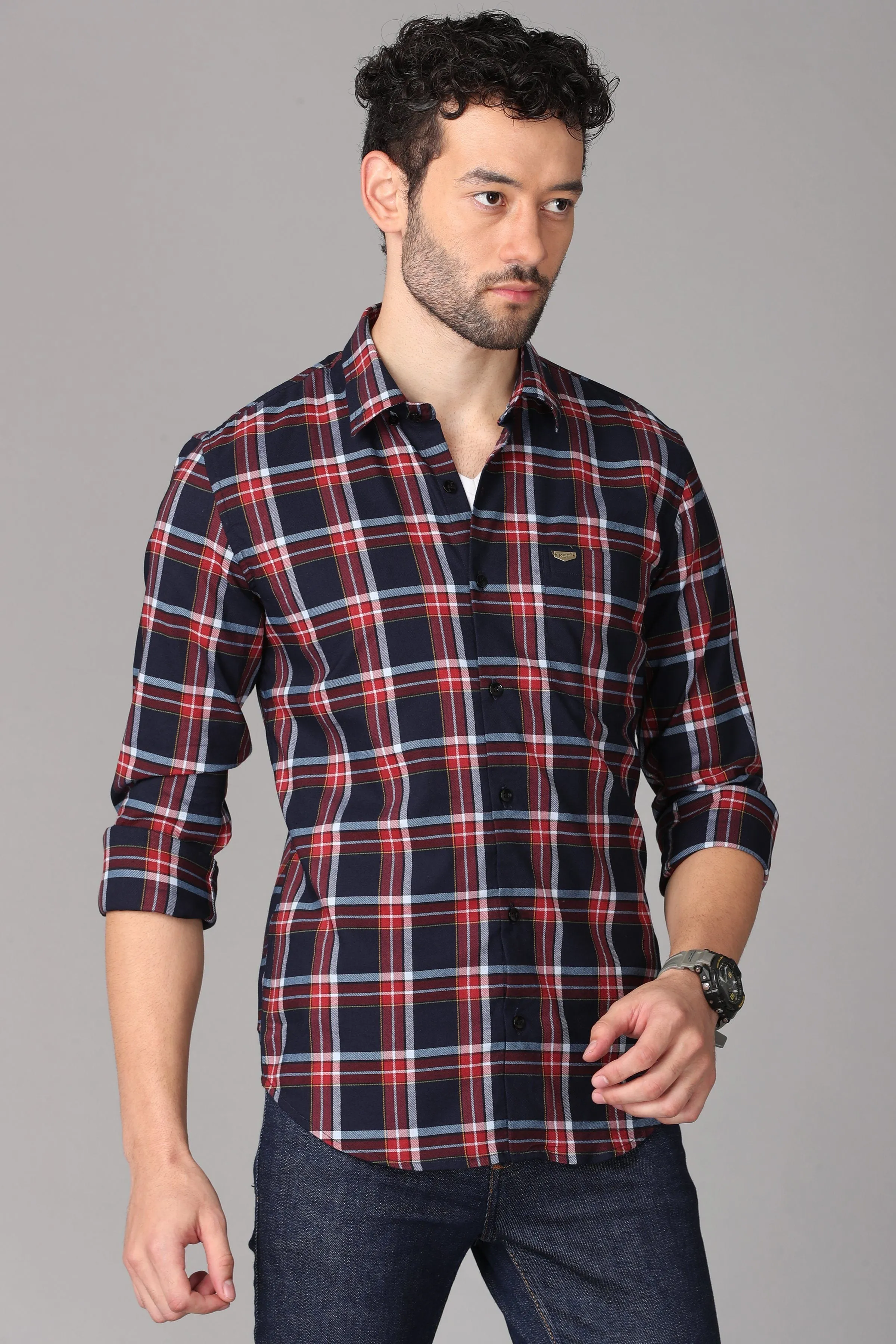 Red and Black Checks Shirt