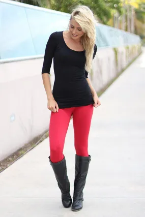 Red Leggings