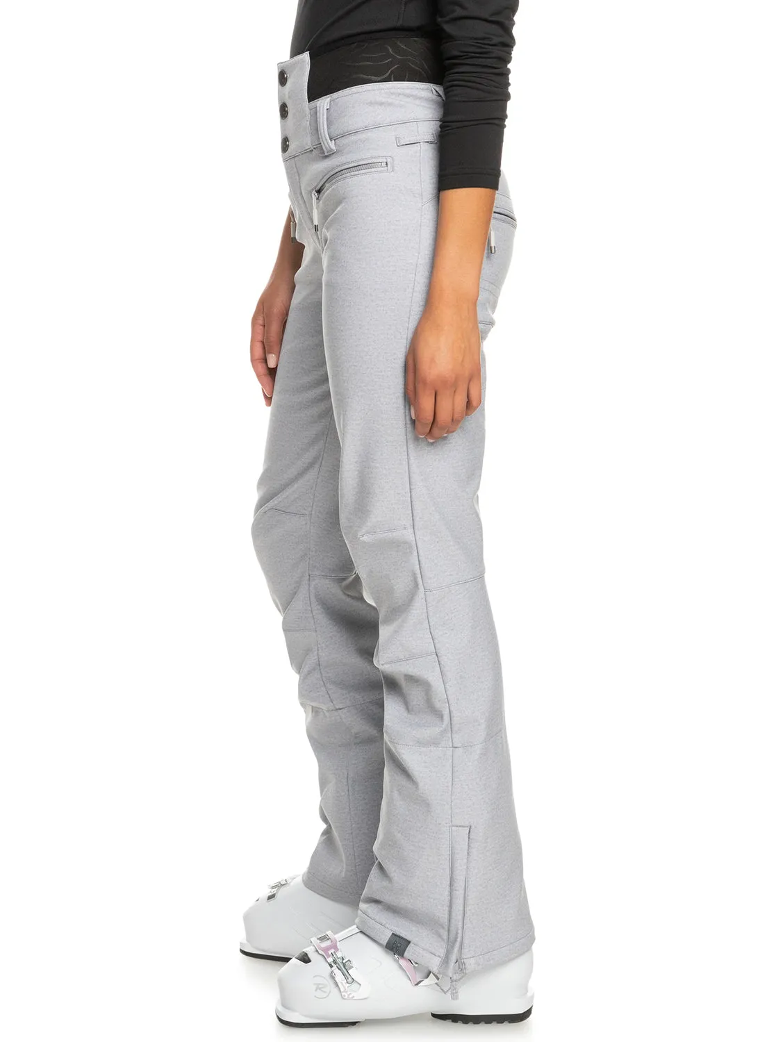 Rising High Shell Snow Pants - Heather Grey