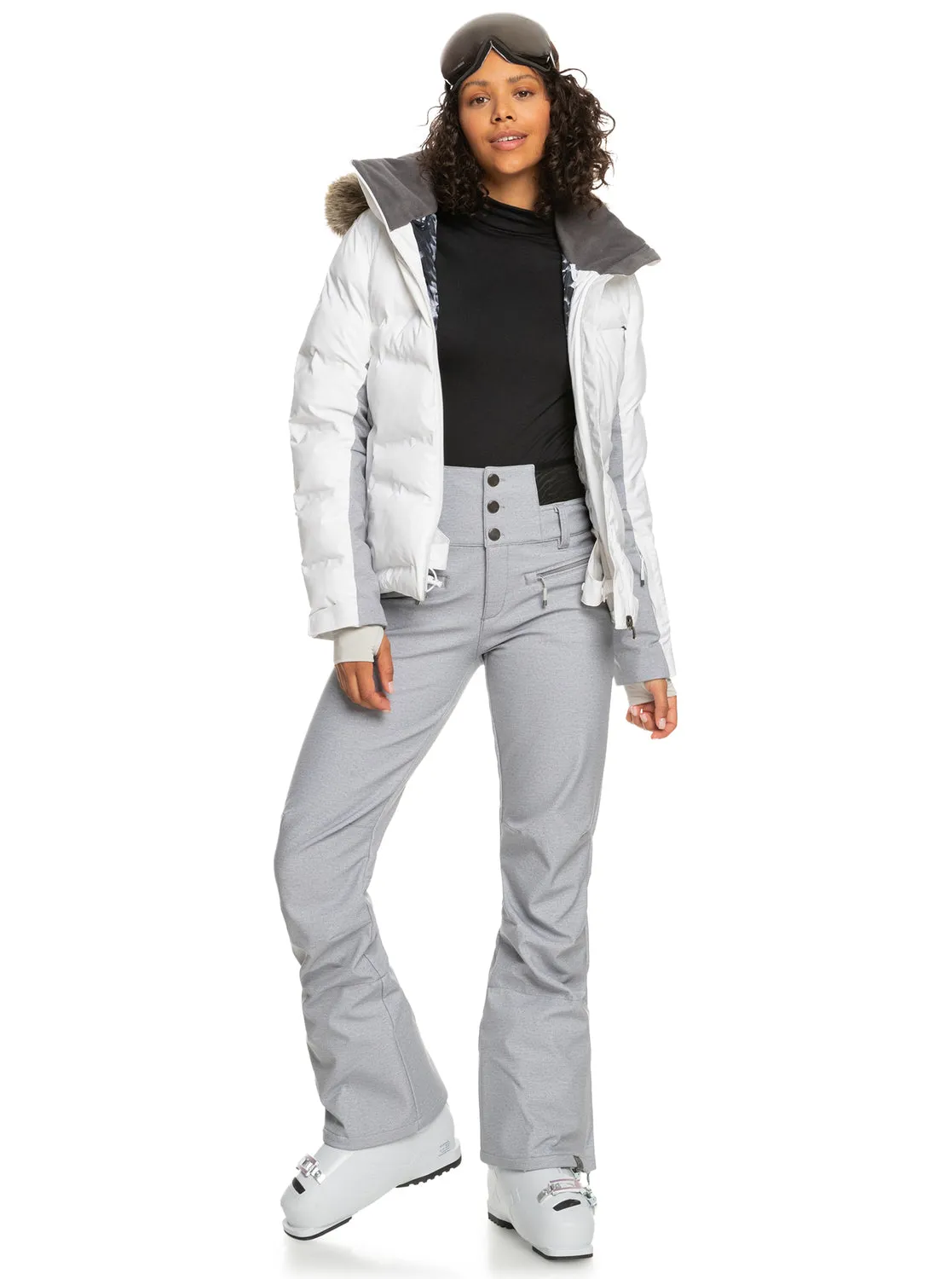 Rising High Shell Snow Pants - Heather Grey