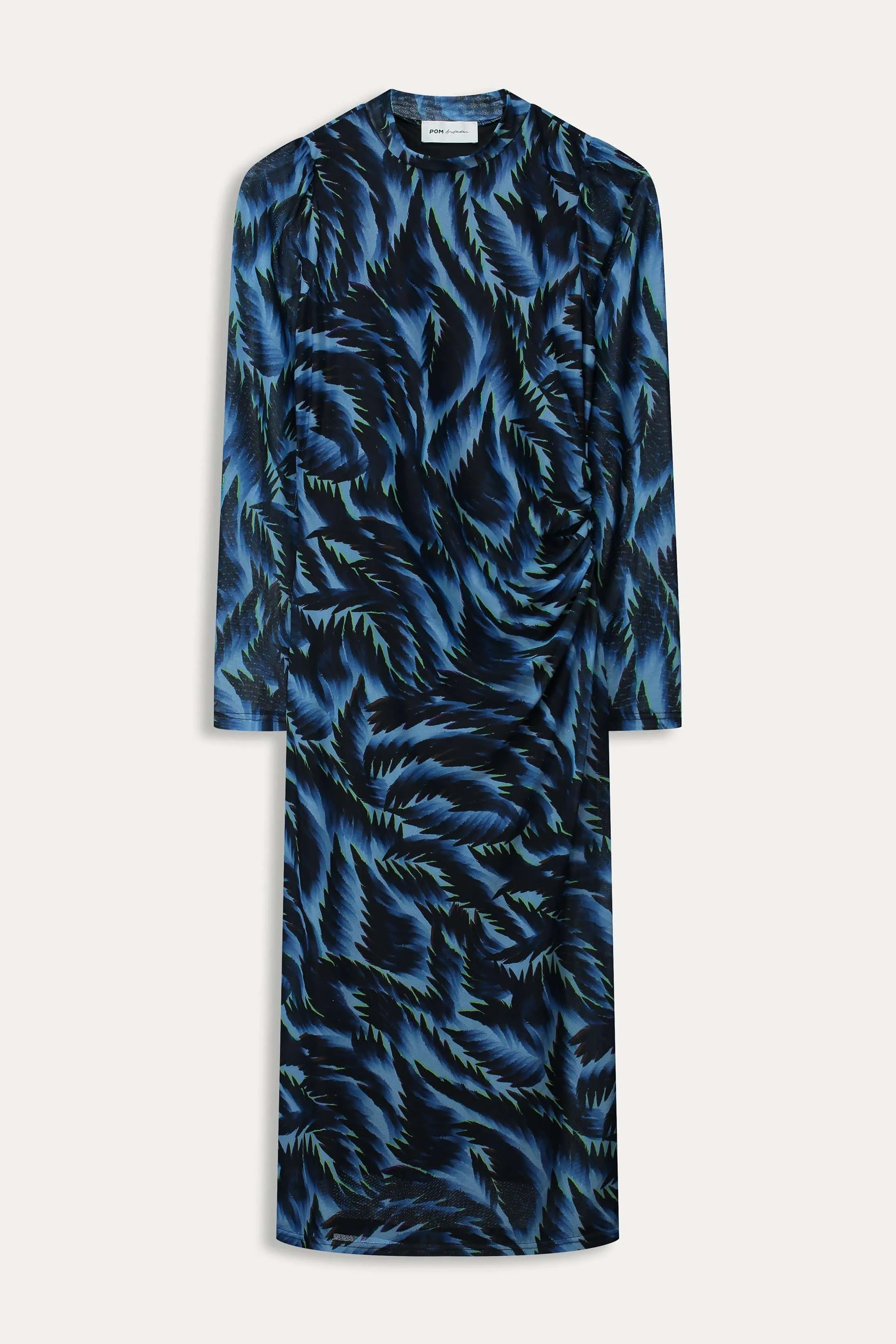 ROBE - Feathers Blue Mesh