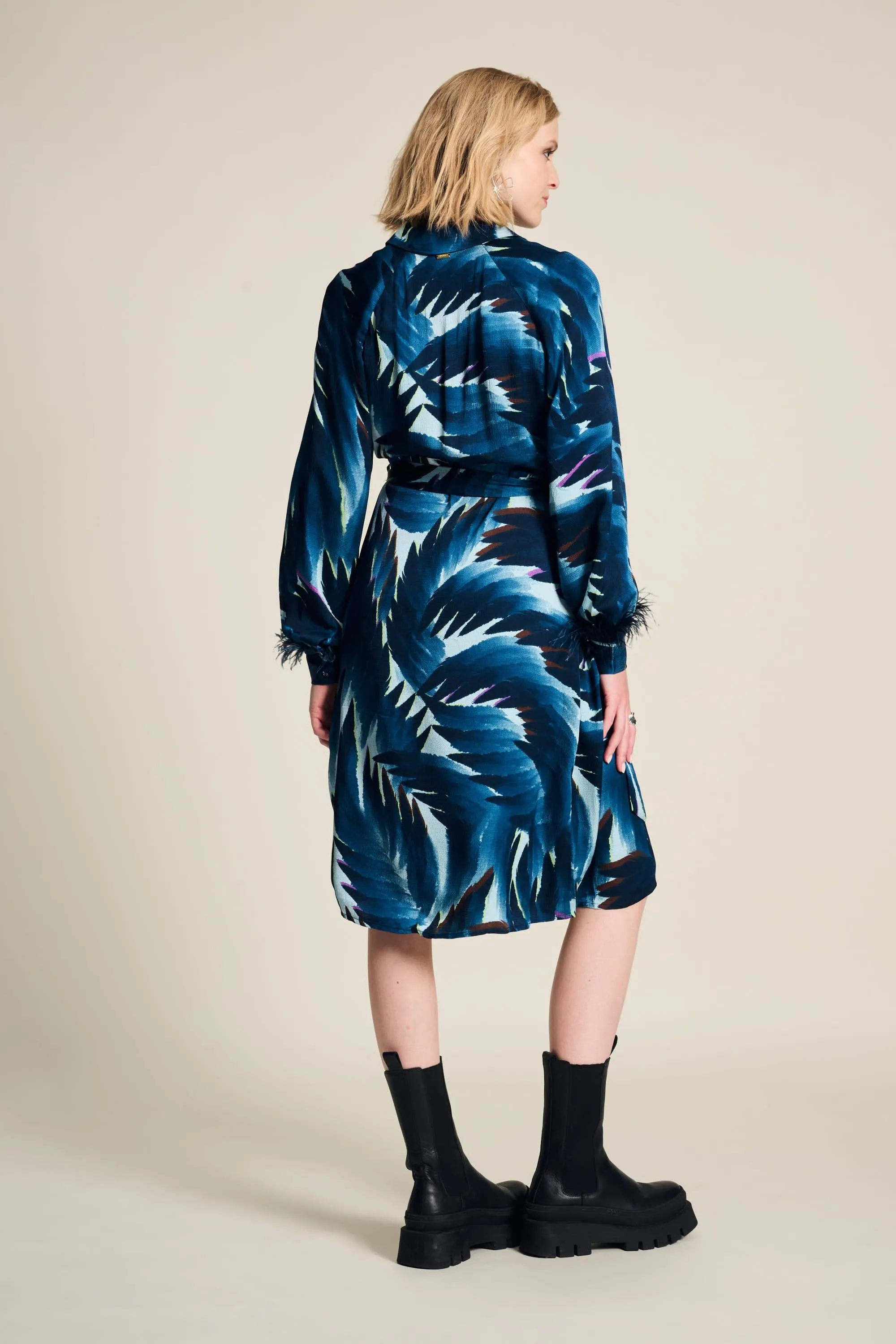 ROBE - Jada Feathers Blue