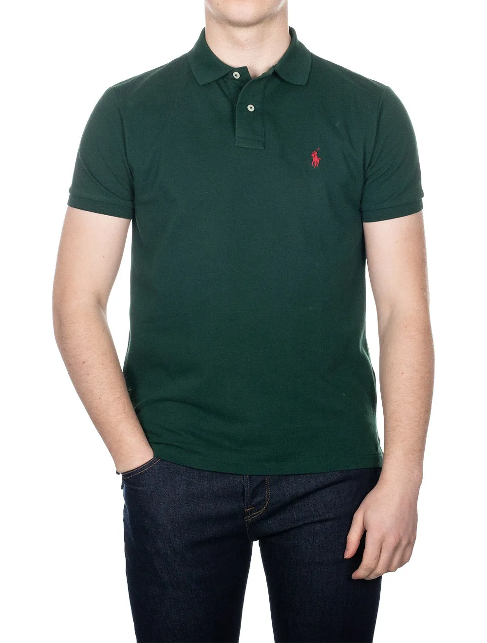 Short Sleeve Polo College Green