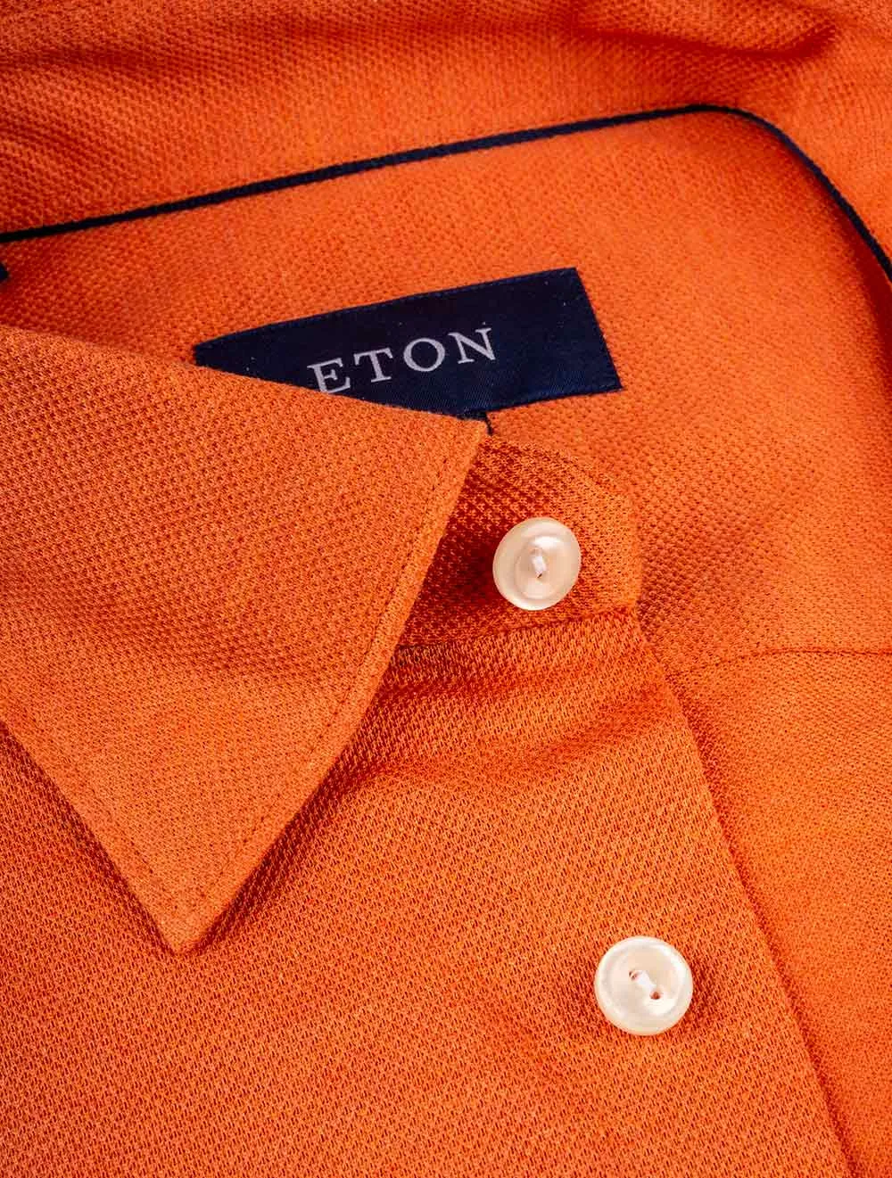 Slim Fit Jersey Casual Shirt Orange