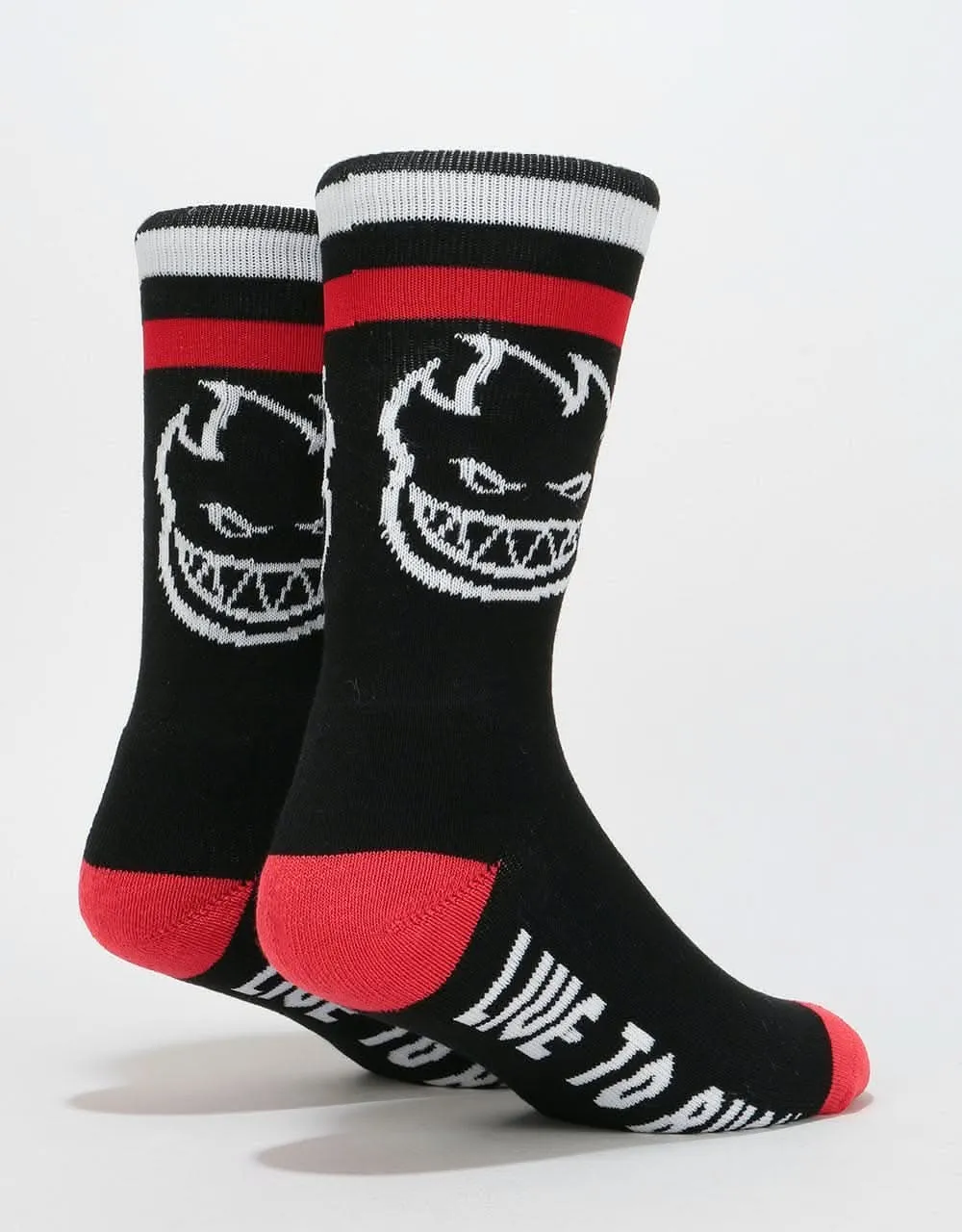 Spitfire Bighead LTB Socks - Black/Red/White