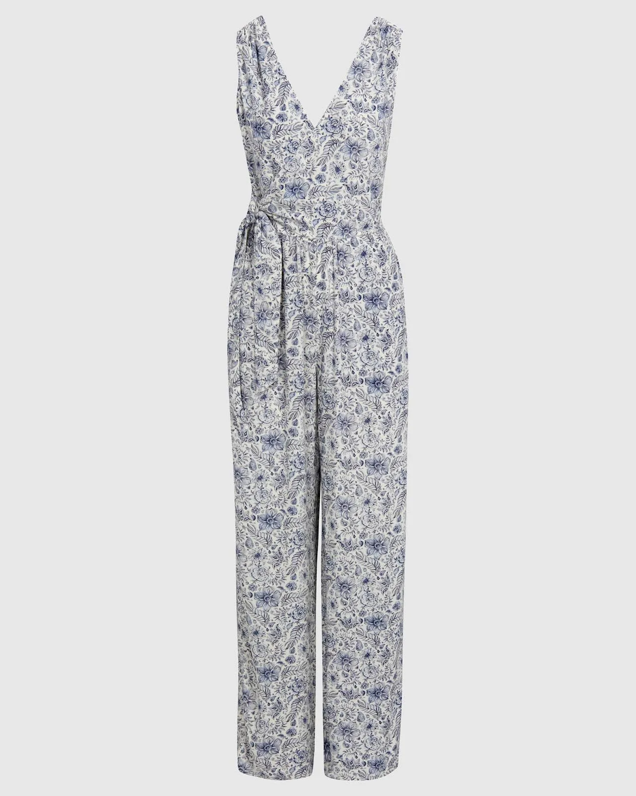 Splendid x Cella Jane Printed Surplice Jumpsuit